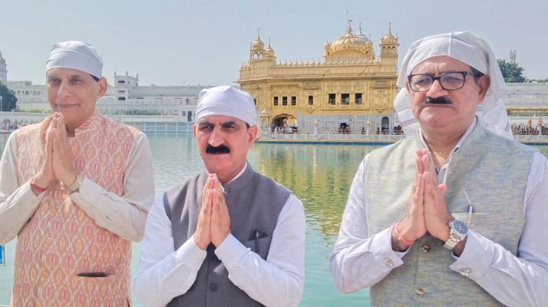  CM Sukhwinder Sukhu At Sri Darbar Sahib 