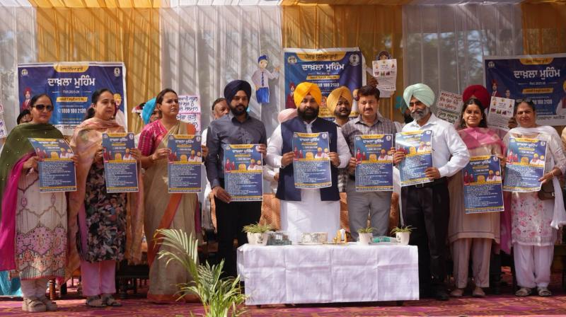 Harjot Singh Bains launches campaign to increase enrollment in government schools; sets target of 10 percent enrollment increase