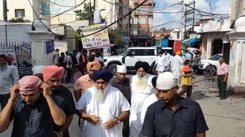 Panthak constituents are shocked by the sudden appearance of Sukhbir Badal