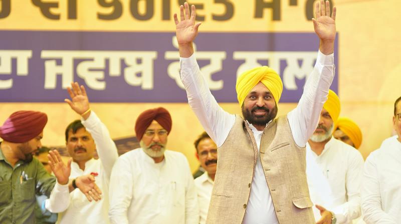 Bhagwant Mann campaigned in Firozpur Lok Sabha constituency