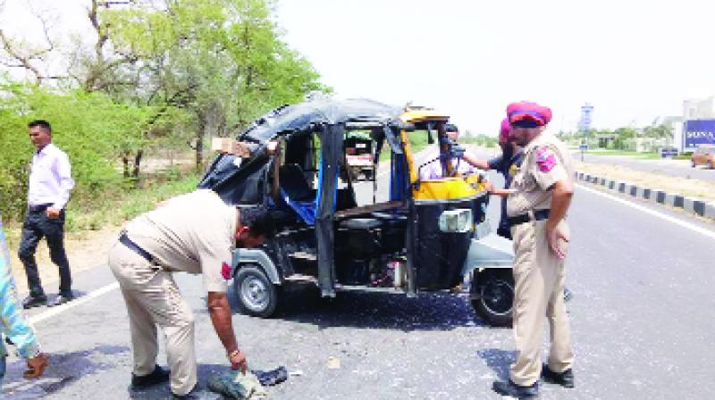 Accidentel auto in the incident