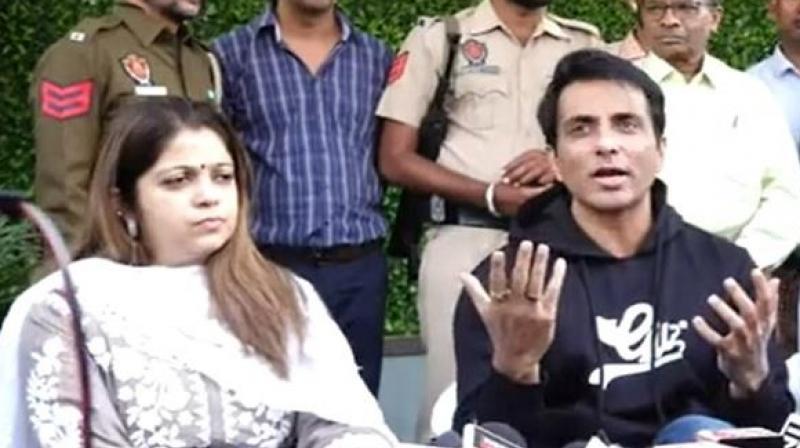 Actor Sonu Sood announces his sister’s political entry 