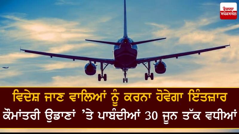 International passenger flights to remain suspended till June 30