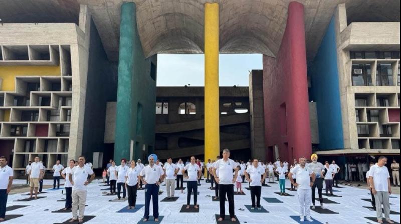 ਪੰਜਾਬ ਅਤੇ ਹਰਿਆਣਾ ਹਾਈ ਕੋਰਟ ਵਿਖੇ ਅੰਤਰਰਾਸ਼ਟਰੀ ਯੋਗ ਦਿਵਸ 2025 ਮਨਾਇਆ