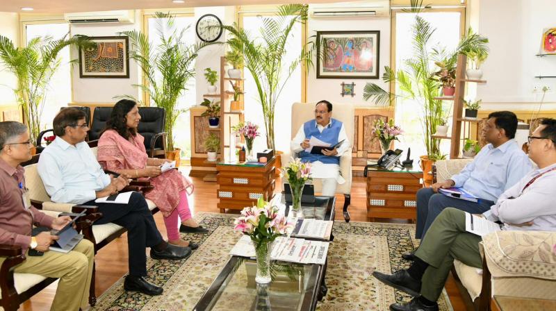 Health Minister JP Nadda reviewed the situation and preparedness regarding monkeypox virus
