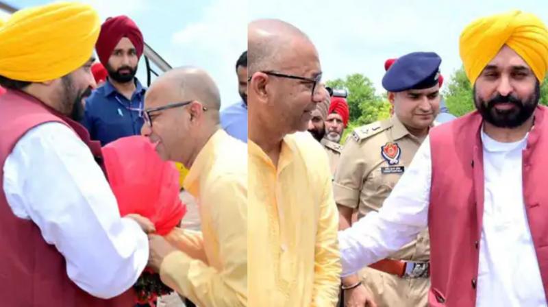 CM Mann inspected Trident Industry, met Padma Shri Rajinder Gupta