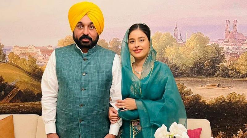 Punjab CM Bhagwant Mann and Dr. Gurpreet Kaur