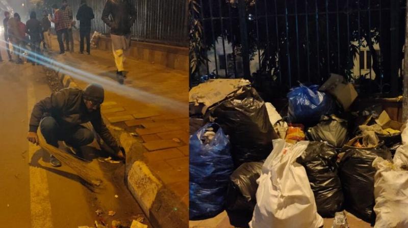 Jamia Students Cleaning the Streets