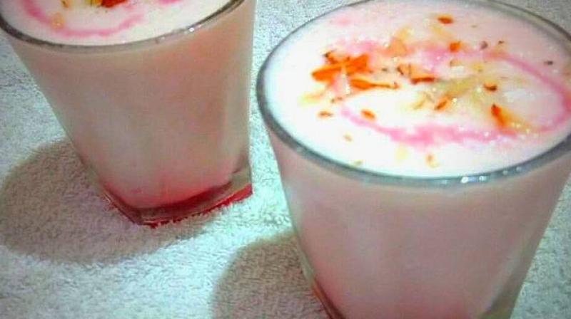 Pink Lassi Recipe