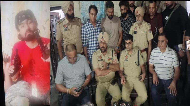 Encounter between police and gangster in jalandhar