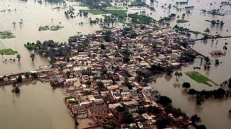 Flooding in villages near Sri Anandpur Sahib