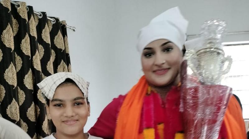 Angel Bilan won the gold medal in weightlifting