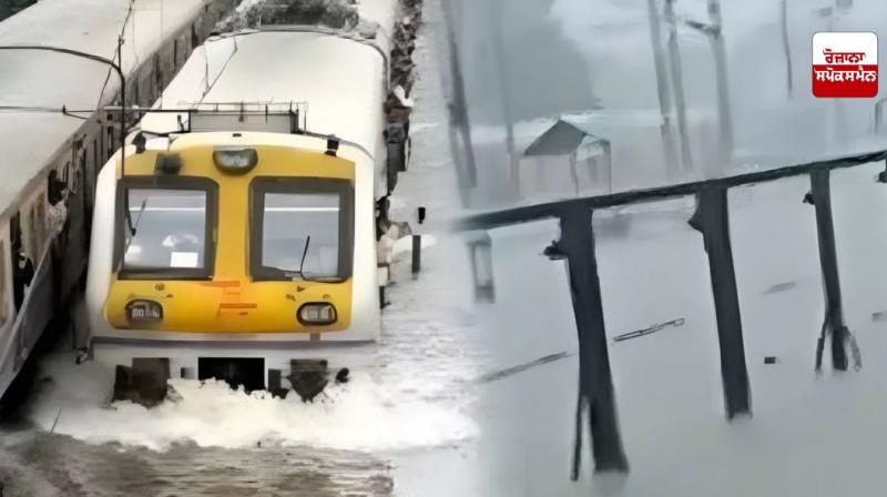 ਜੰਮੂ-ਕਸ਼ਮੀਰ 'ਚ ਮੀਂਹ ਦਾ ਕਹਿਰ ਜਾਰੀ, ਊਧਮਪੁਰ ਤੇ ਪਠਾਨਕੋਟ 'ਵਿਚਾਲੇ 4 ਘੰਟਿਆਂ ਲਈ ਰੇਲ ਸੇਵਾ ਠੱਪ