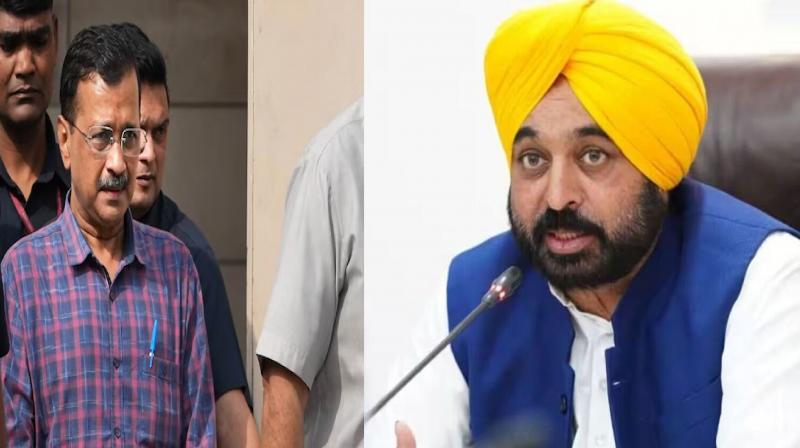 Arvind Kejriwal, CM Bhagwant Mann 