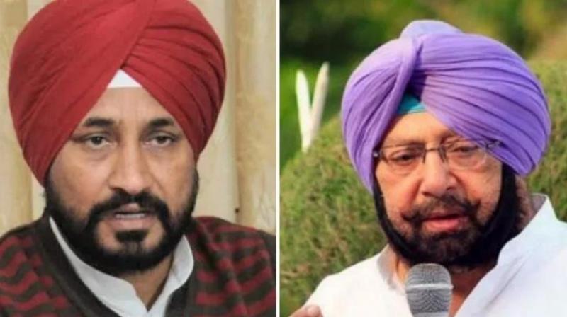 Charanjeet Channi, Captain Amarinder Singh 