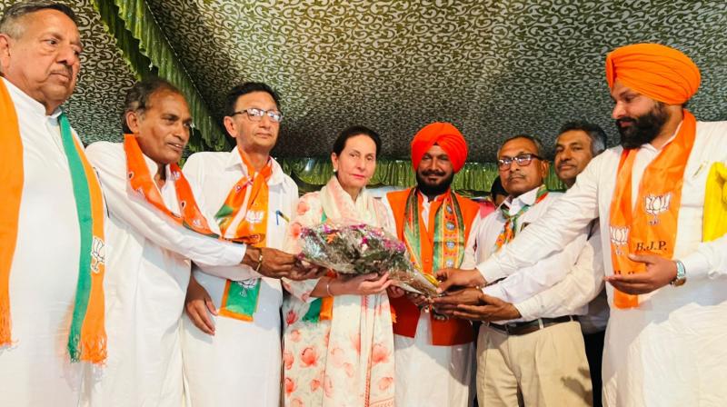ਪਾਤੜਾਂ ਵਿਖੇ ਭਾਜਪਾ ਬੂਥ ਸੰਮੇਲਨ ਵਿਚ ਪ੍ਰਨੀਤ ਕੌਰ