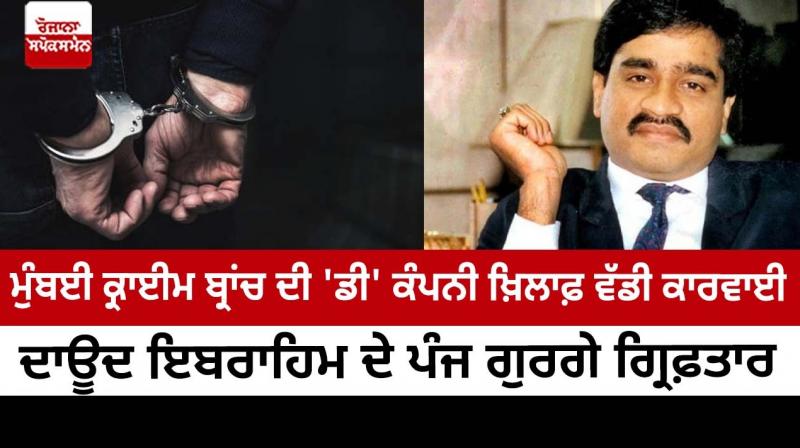 Big operation against 'D' company of Mumbai crime branch 