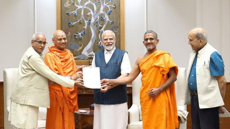 PM Modi invited to install Lord Ram's idol at Ayodhya temple