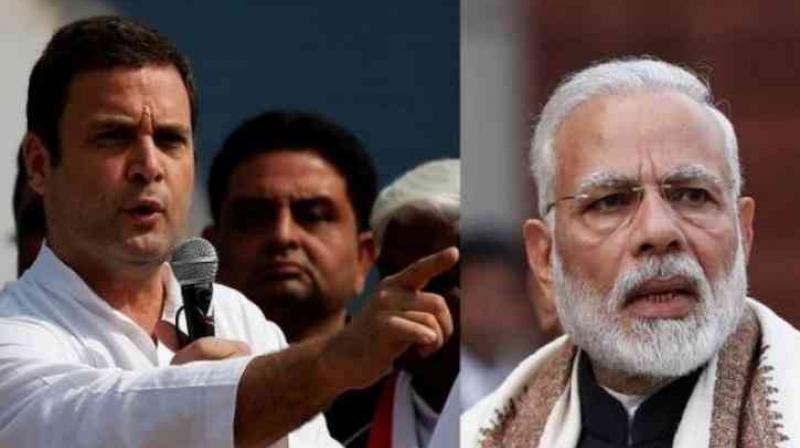 Rahul Gandhi and Narender Modi