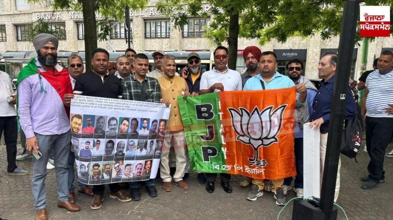 Indian community in Italy protest against terrorism in Milan