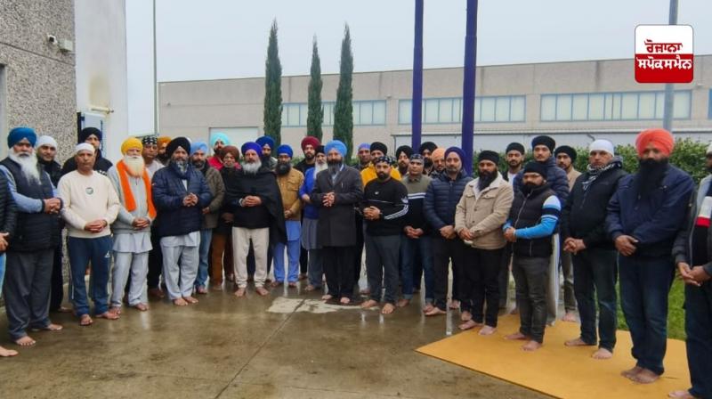 Nagar Kirtan dedicated to Holi Mohalla and the Sikh New Year in the Italian city of Lenno on March 16