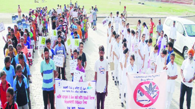 Taking Part in Student Awareness Rally