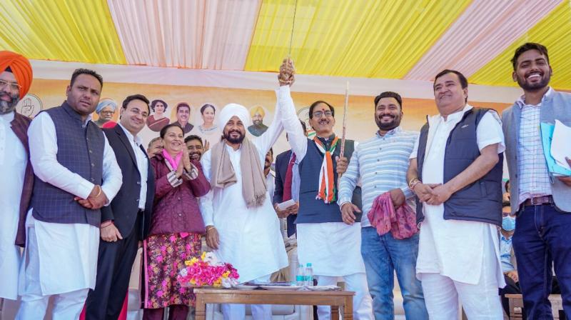 cm charanjit singh channi, aruna chaudhary and others