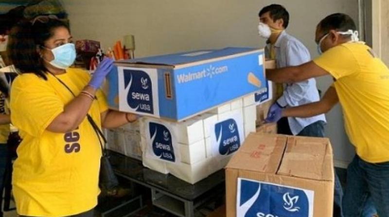 Honored 'Sewa International' for serving the community