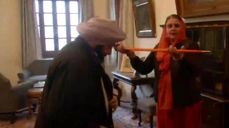 Before filing nominations, Capt. Amarinder Singh took blessings'