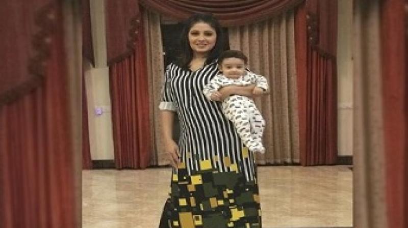 Sunidhi Chauhan shared his son's picture