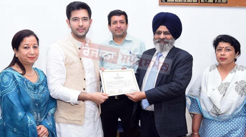 Certificates handed over to Rajya Sabha candidates from Punjab