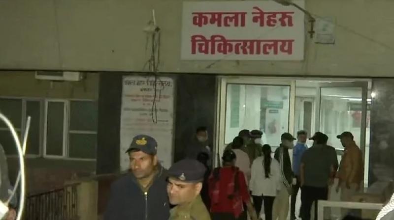 fire brokeout in hospital