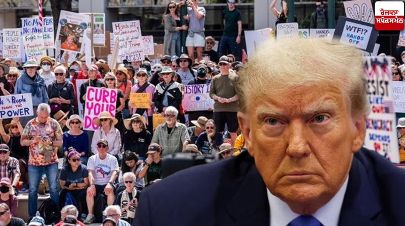 Protests in the US against President Trump's policies