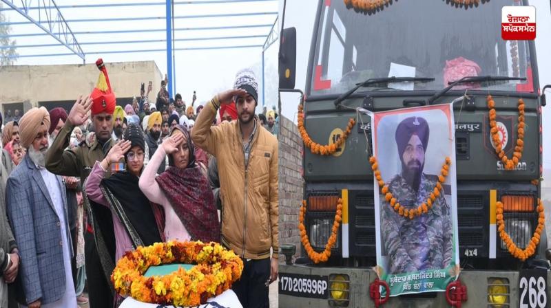 Subedar of Bannawala village was cremated with military rites News in punjabi 