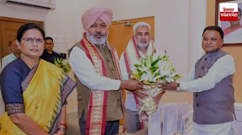 Harpal Cheema and Kataruchak invite Odisha Chief Minister for 350th martyrdom anniversary of Sri Guru Tegh Bahadur Ji