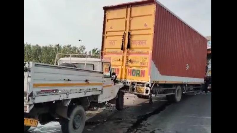 Three Vehicles Accident