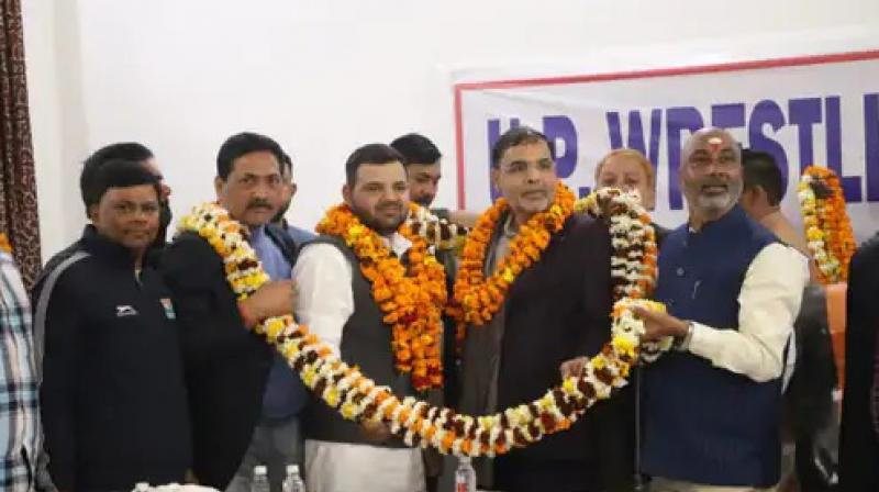 Brij Bhushan Sharan's son Karan Bhushan was made the president of the UP Wrestling Association News in punjabi 