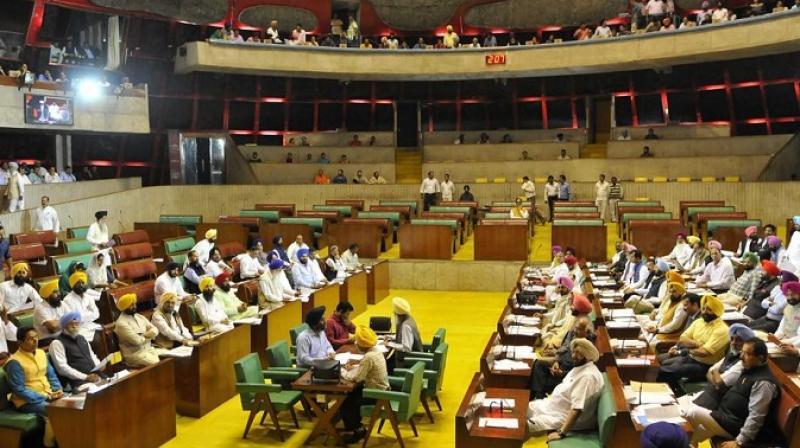 Punjab Budget Session AAP Walkout