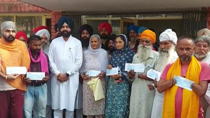 The Punjab government has provided support to disabled persons and widows