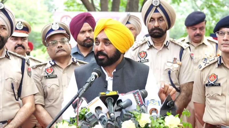 CM Bhagwant Mann during press conference