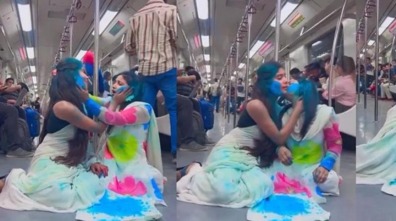 Delhi Metro Viral Holi Video News