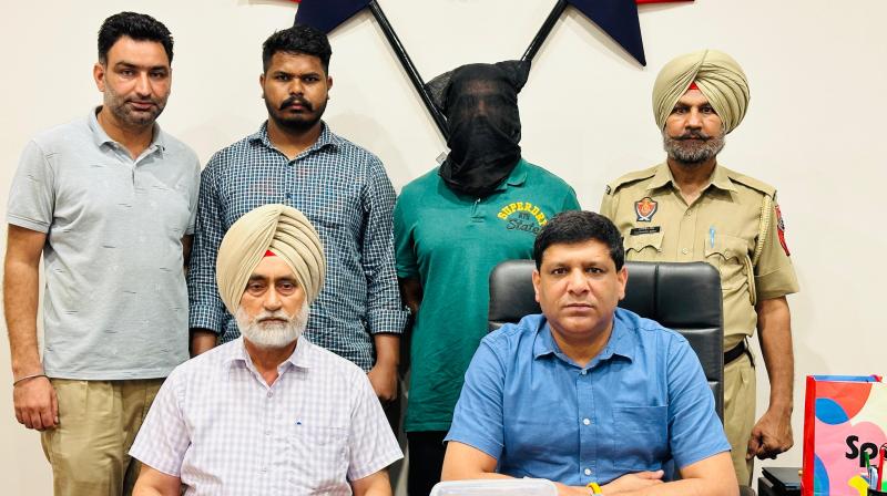 Ludhiana police arrested gangster Vicky alias Tiger with weapons