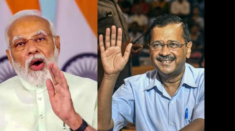 narindermodi on arvindkejriwal