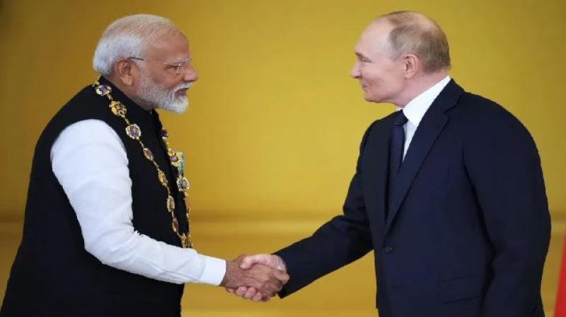 Vladimir Putin and PM Narendra Modi