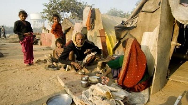 These poor people are living in dirt
