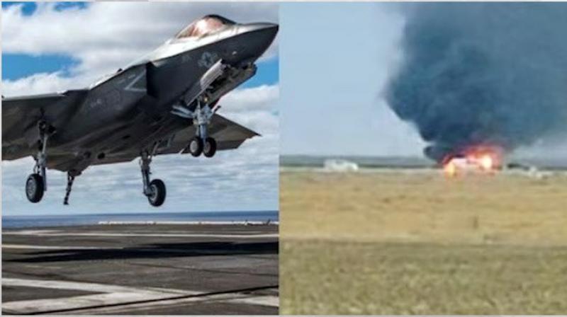 ਅਮਰੀਕਾ ਨੇਵੀ ਦਾ F-35 ਲੜਾਕੂ ਜਹਾਜ਼ ਹਾਦਸਾਗ੍ਰਸਤ, ਪਾਇਲਟ ਸੁਰੱਖਿਅਤ