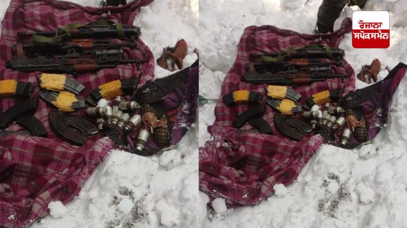 Terrorist hideout busted in Baramulla, huge quantity of weapons recovered