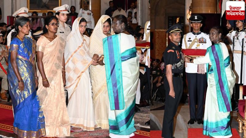 President Murmu awarded gallantry and Shaurya Chakra awards