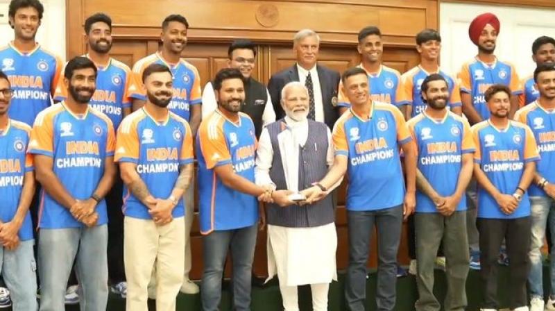 PM Modi meet Team India