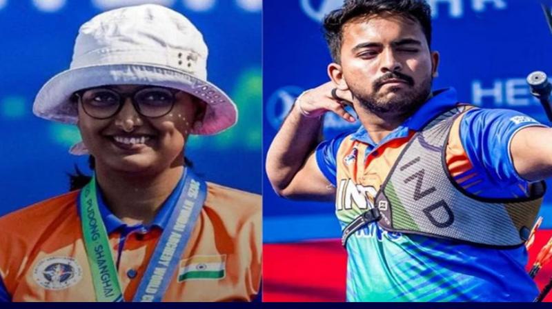 Deepika and Parth win bronze medals in Archery World Cup